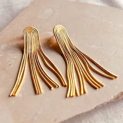 Everyday Arc Tassel Earrings