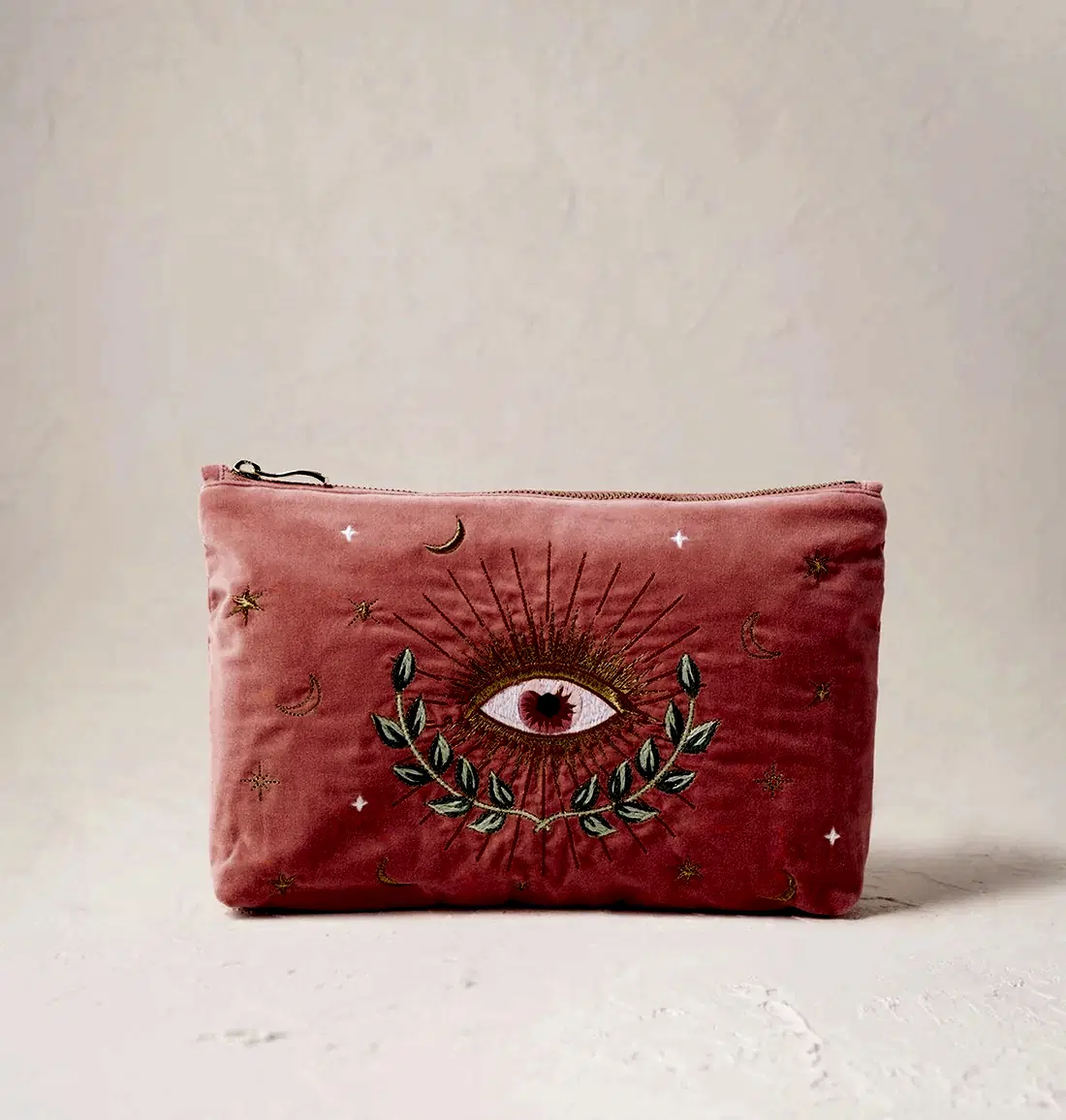 Celestial Eye Everyday Pouch - Coral