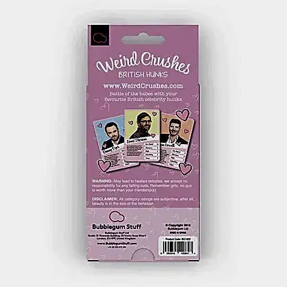 Weird Crushes - British Hunks Card Game