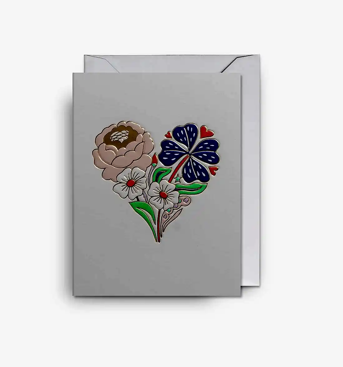 Heart Bouquet Mini Card