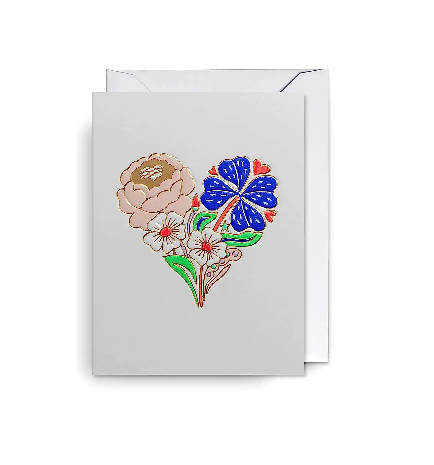 Heart Bouquet Mini Card