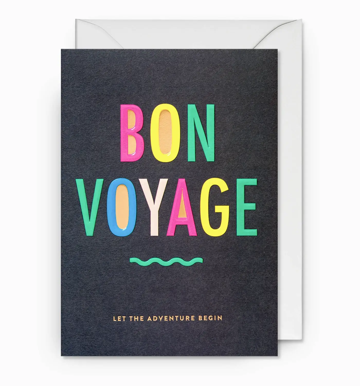 Bon Voyage, Let the Adventure Begin Greeting Card