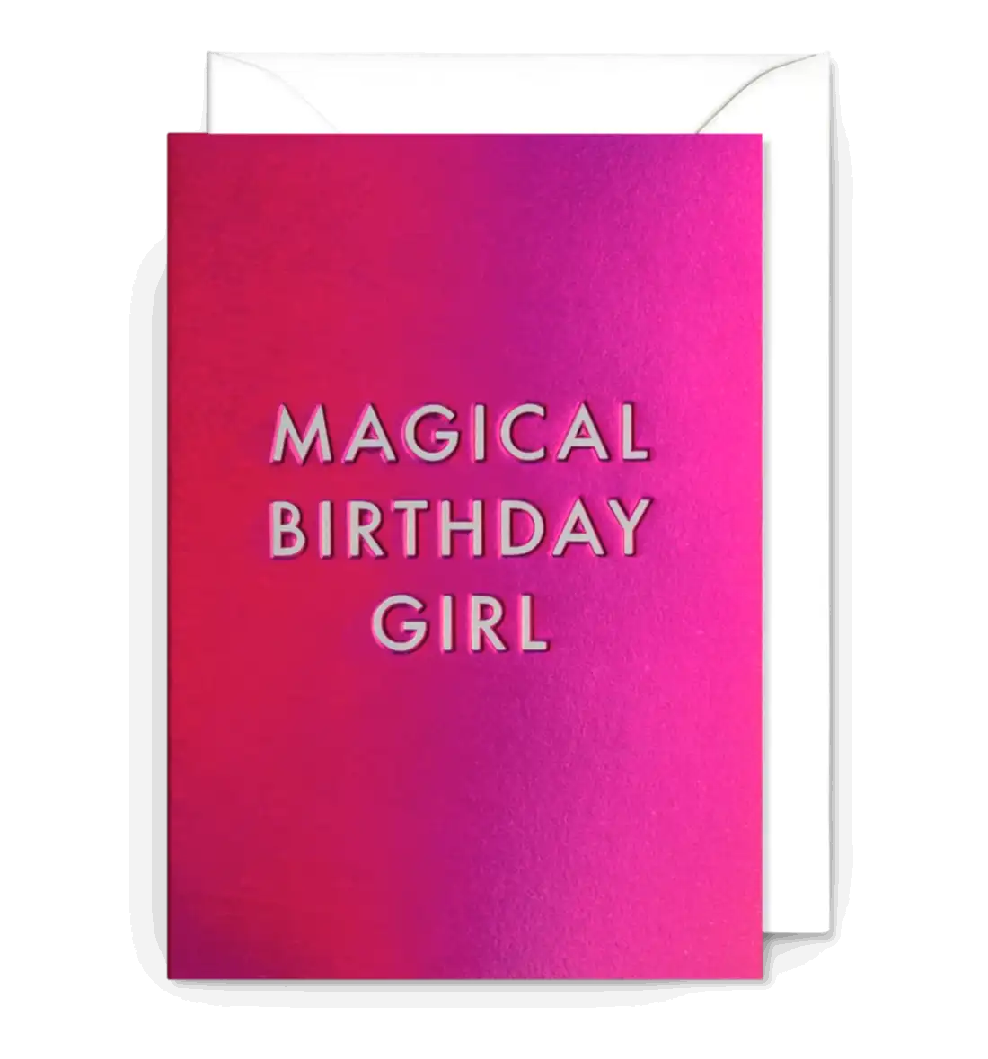 Magical Girl Shiny Foiled Birthday Card