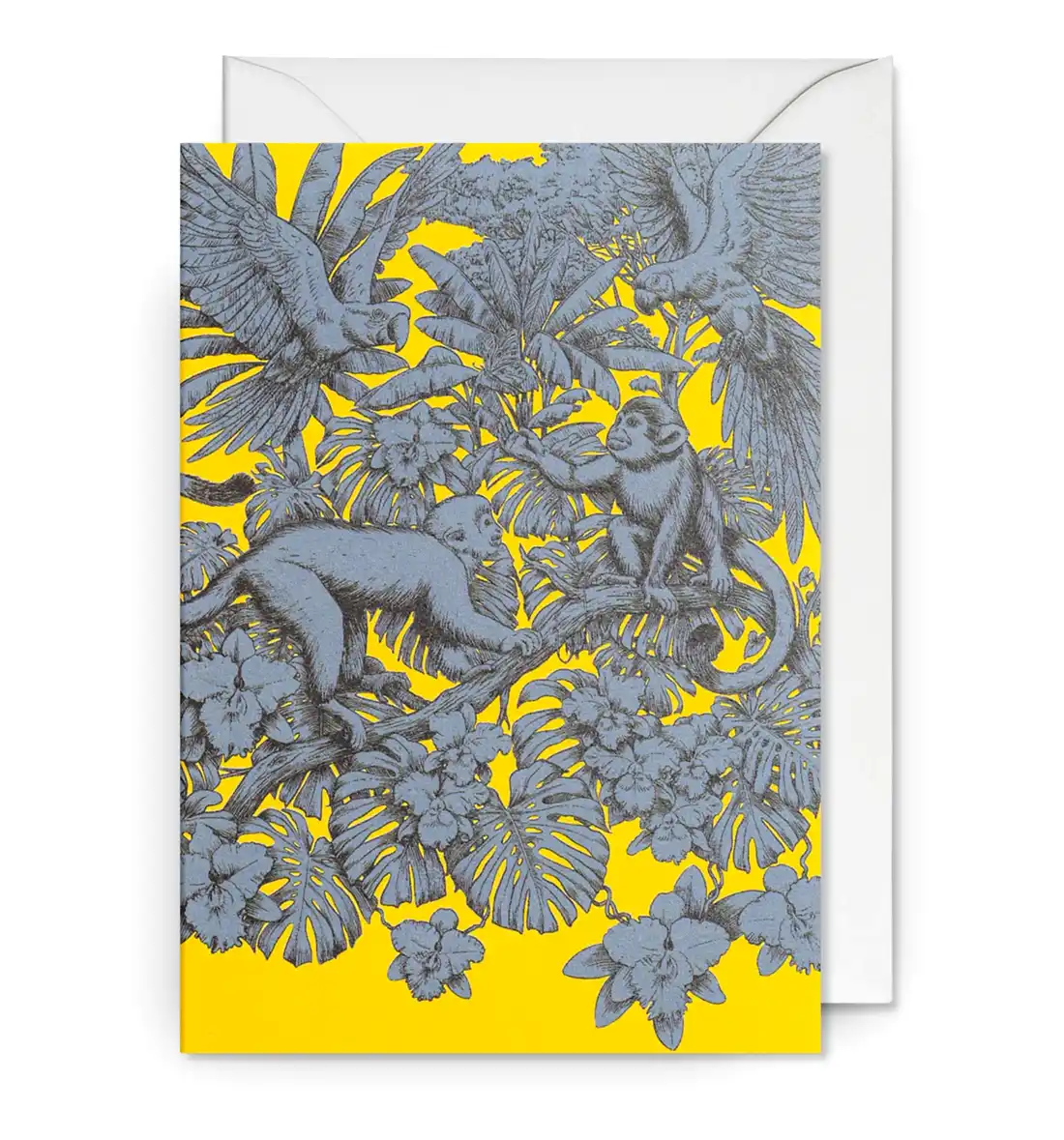 Zanzibar Lemon Jungle Toile Greeting Card