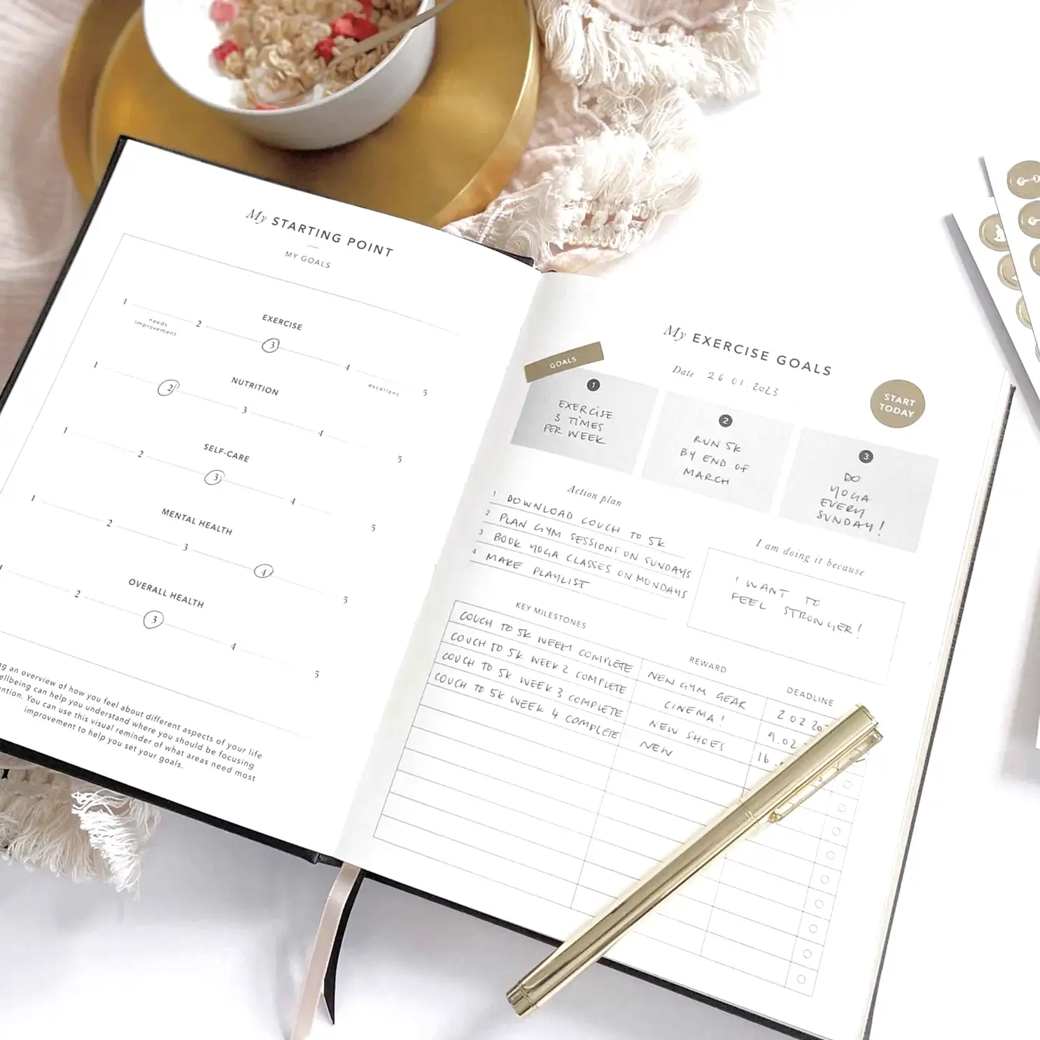 My Daily Fitness Planner - Workout and Meal Planner