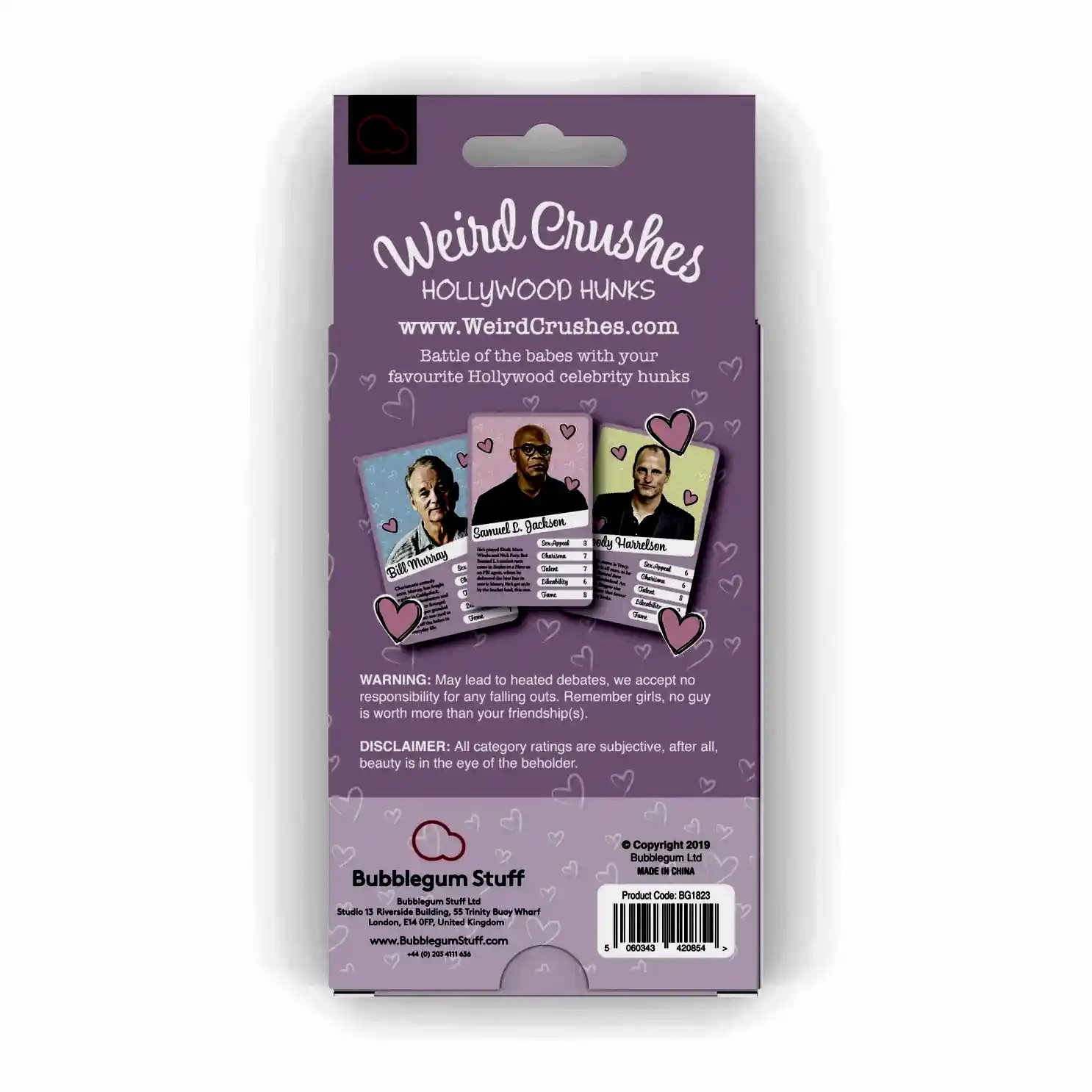 Weird Crushes - Hollywood Hunks Card Game