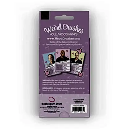 Weird Crushes - Hollywood Hunks Card Game