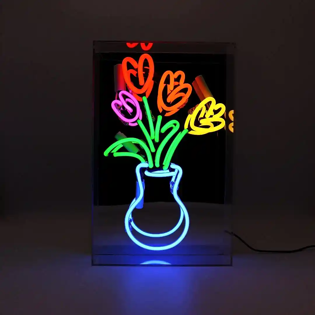 Vase of Tulips Neon Sign