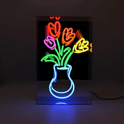Vase of Tulips Neon Sign