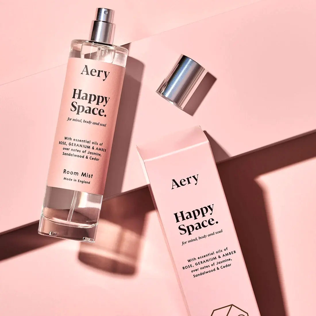 Happy Space Room Mist - Rose Geranium and Amber