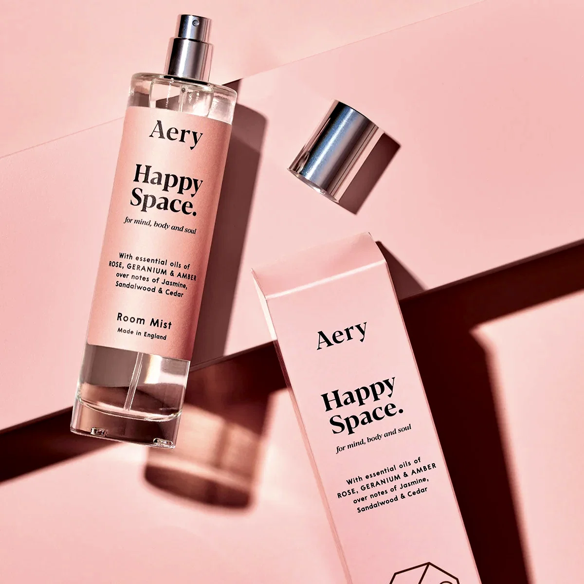 Happy Space Room Mist - Rose Geranium and Amber