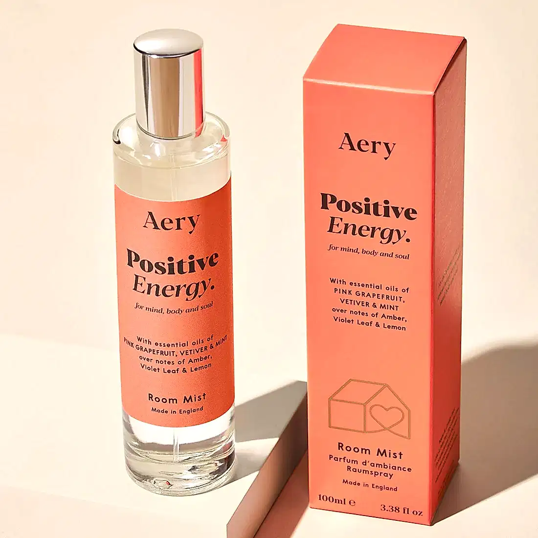 Positive Energy Room Mist - Pink Grapefruit Vetiver and Mint