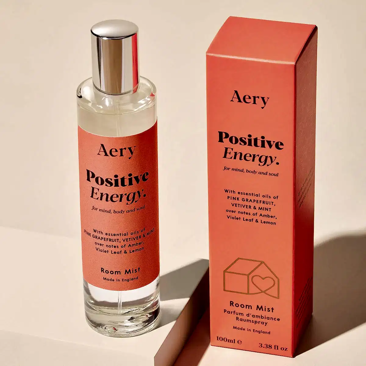 Positive Energy Room Mist - Pink Grapefruit Vetiver and Mint