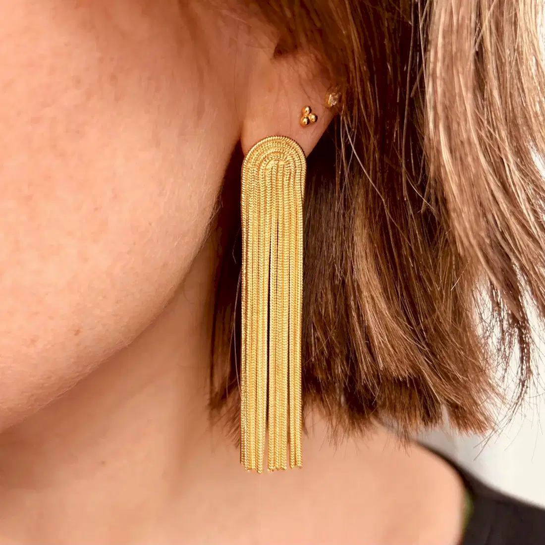 Everyday Arc Tassel Earrings