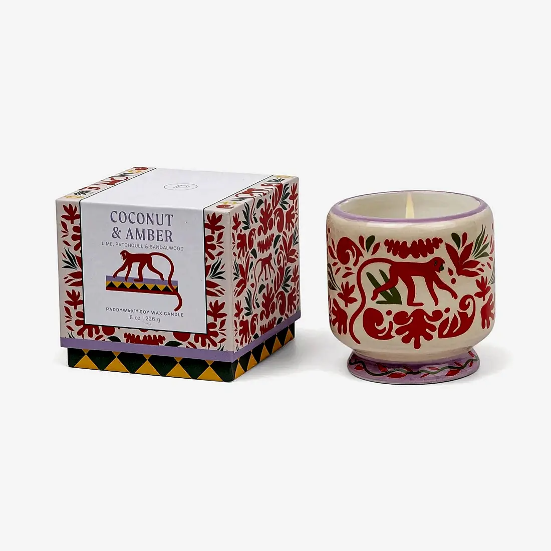 Adopo Coconut & Amber Jungle Candle- 226g