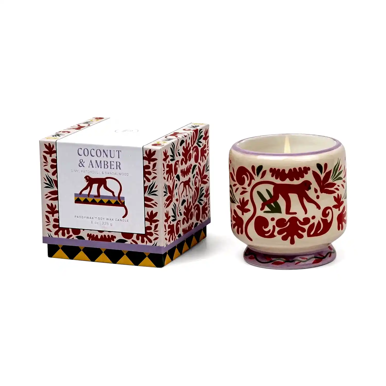 Adopo Coconut & Amber Jungle Candle- 226g
