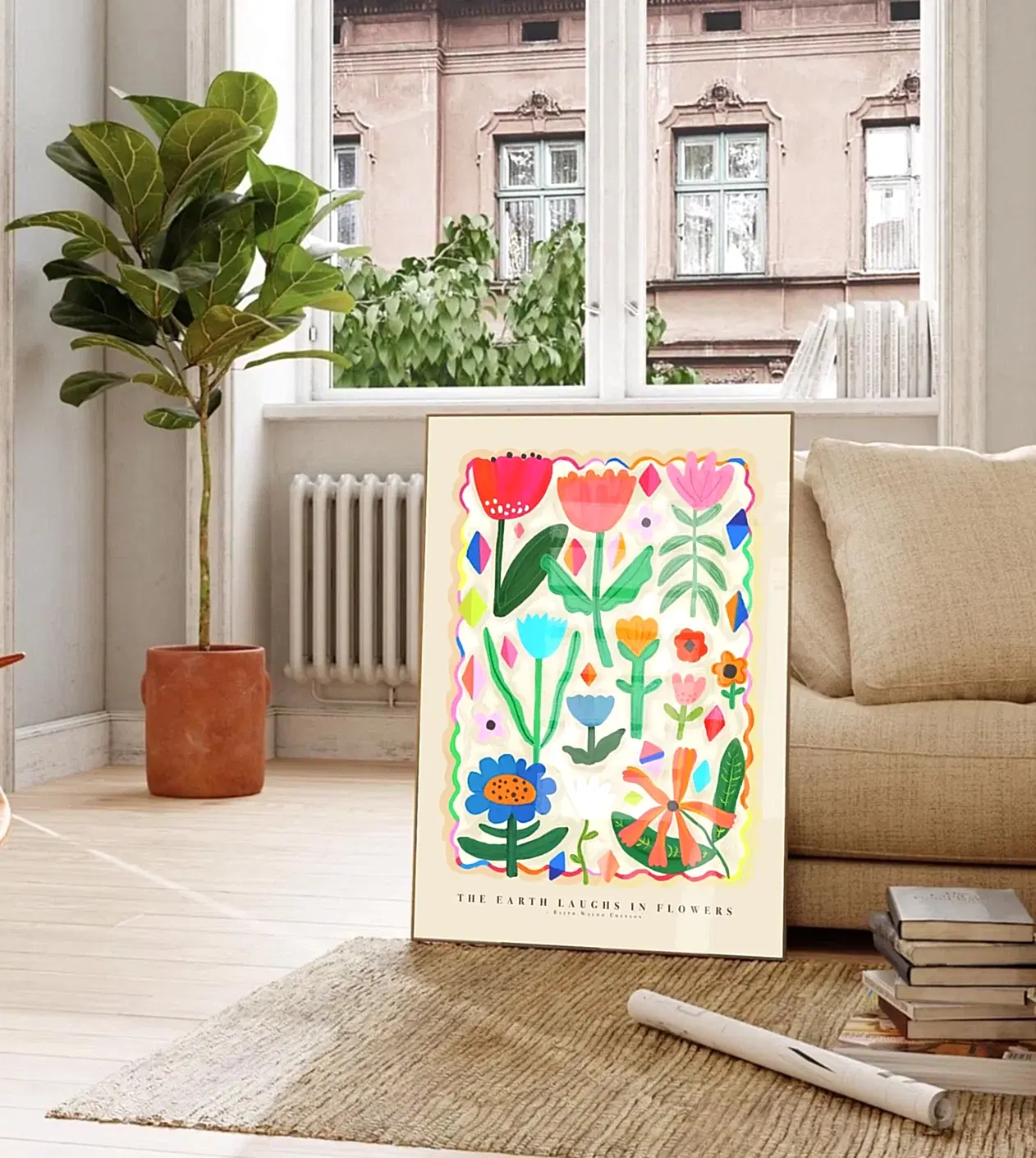Earth Laughs In Flowers Print