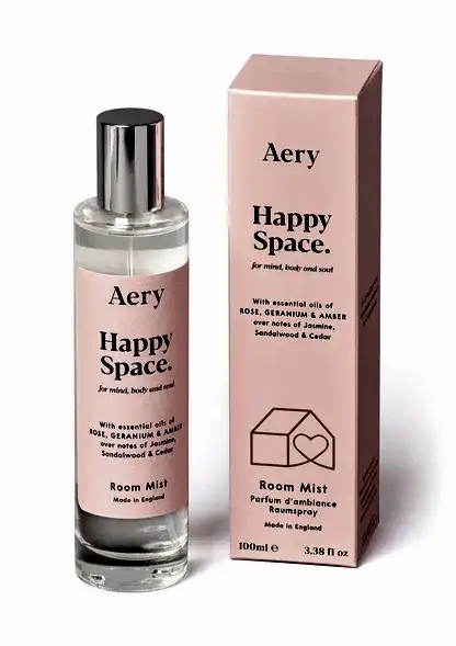 Happy Space Room Mist - Rose Geranium and Amber