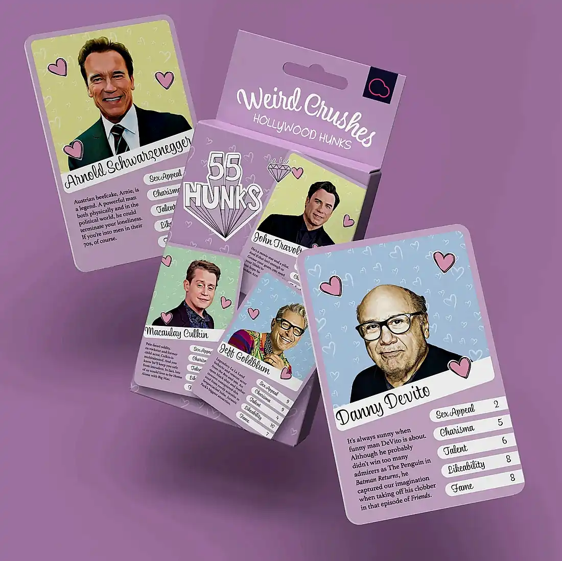 Weird Crushes - Hollywood Hunks Card Game