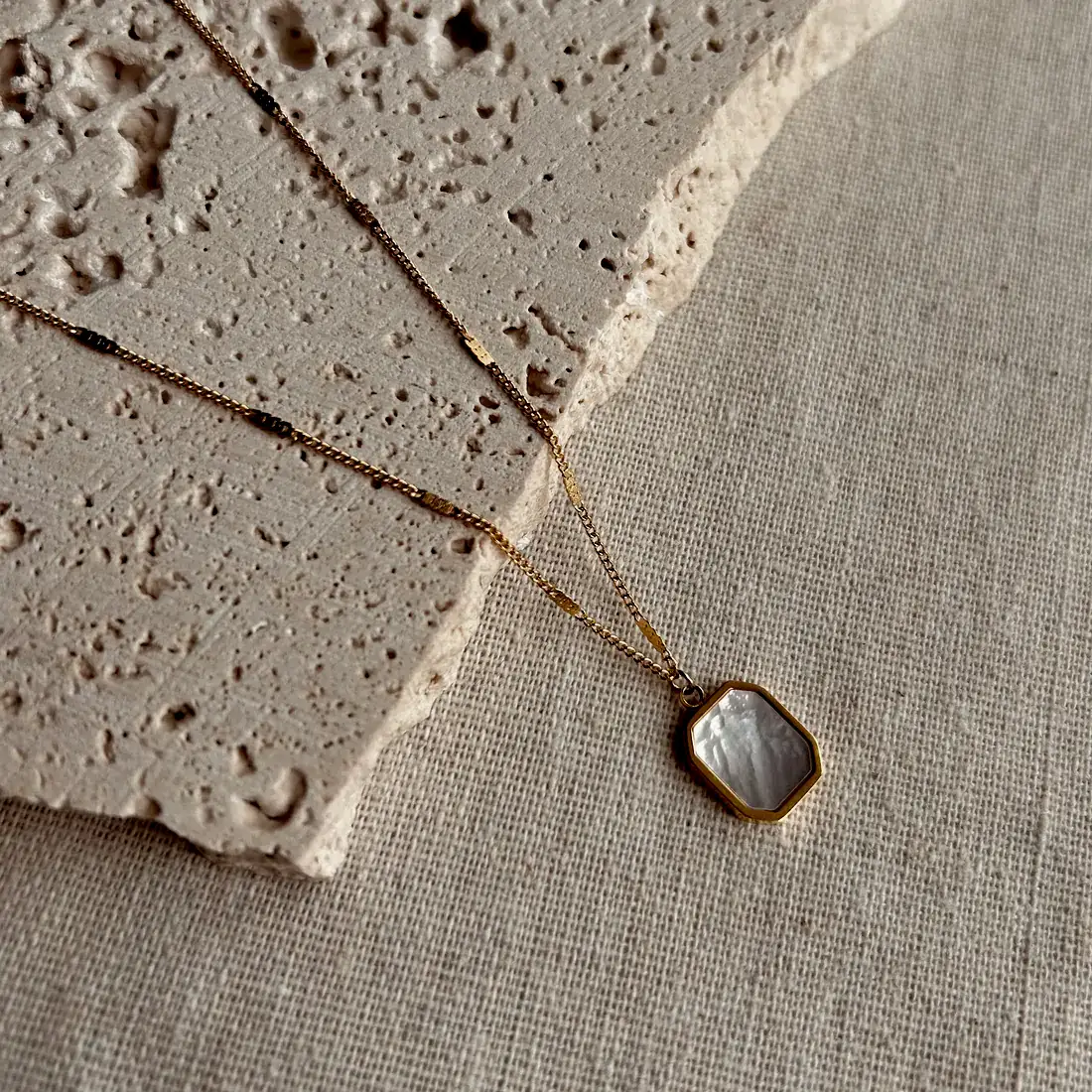 18k Gold Plated Pearl Necklace