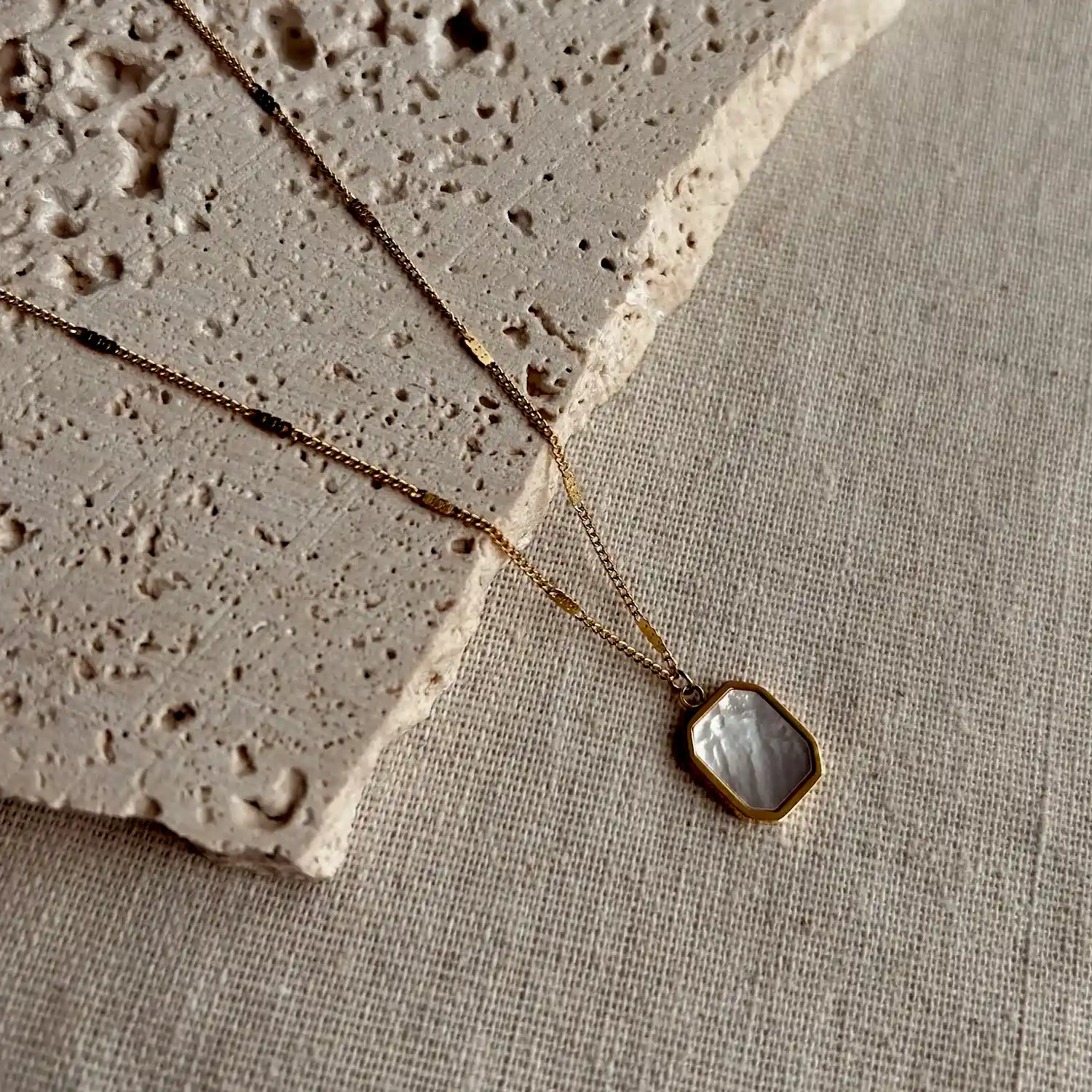 18k Gold Plated Pearl Necklace