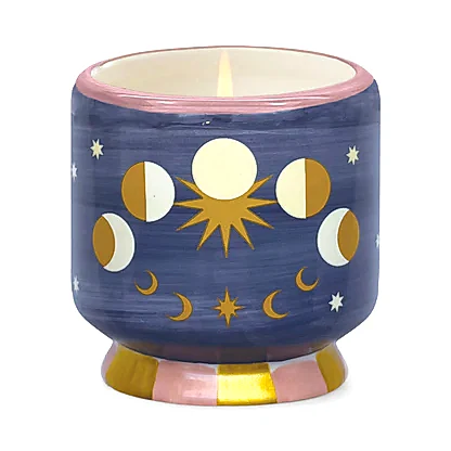 Adopo Jasmine &amp; Rose Moon Phases Candle - 226g