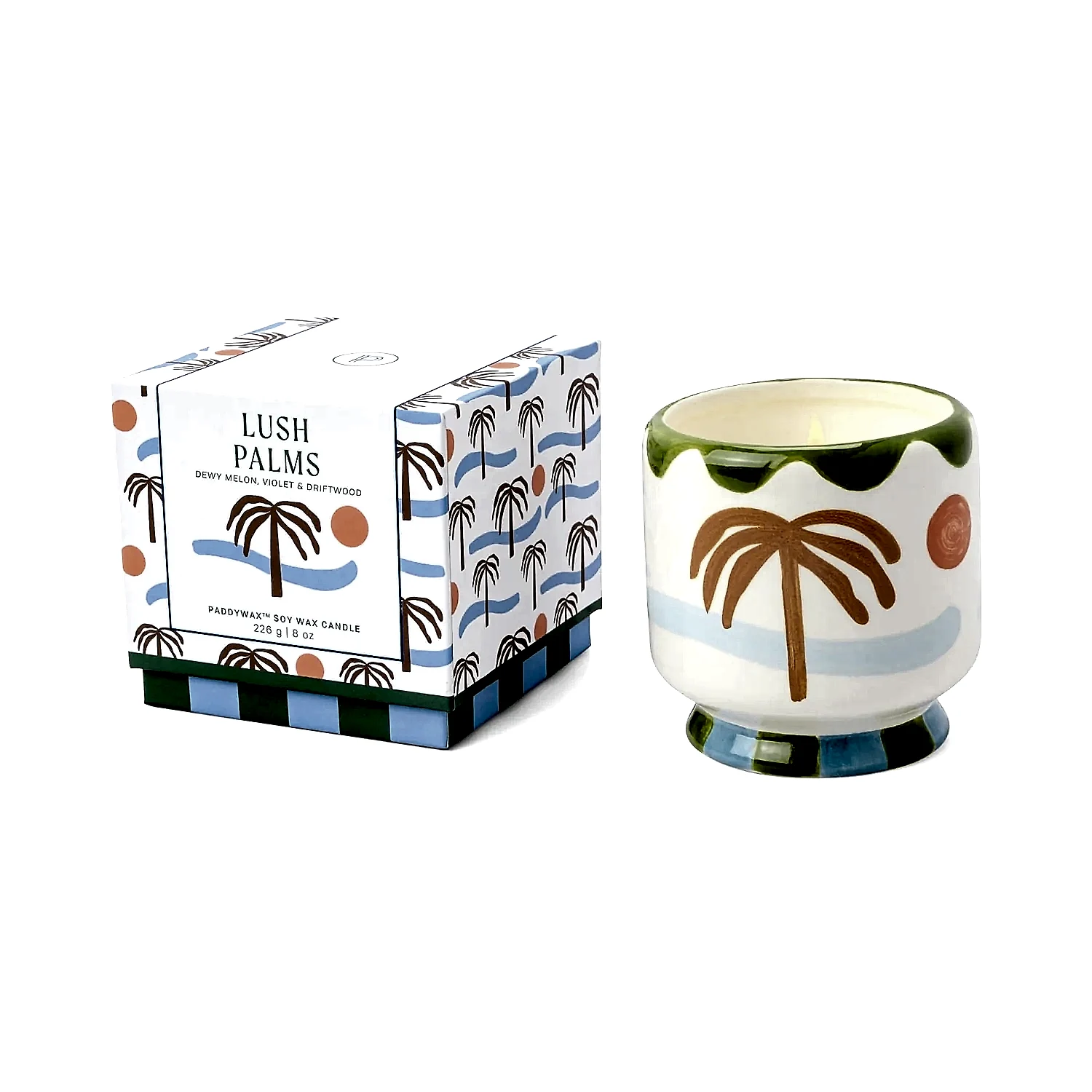 Adopo Lush Palms Palm Tree Candle - 226g