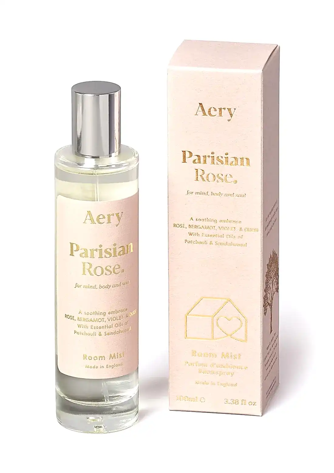 Parisian Rose Room Mist - Rose Bergamot and Violet
