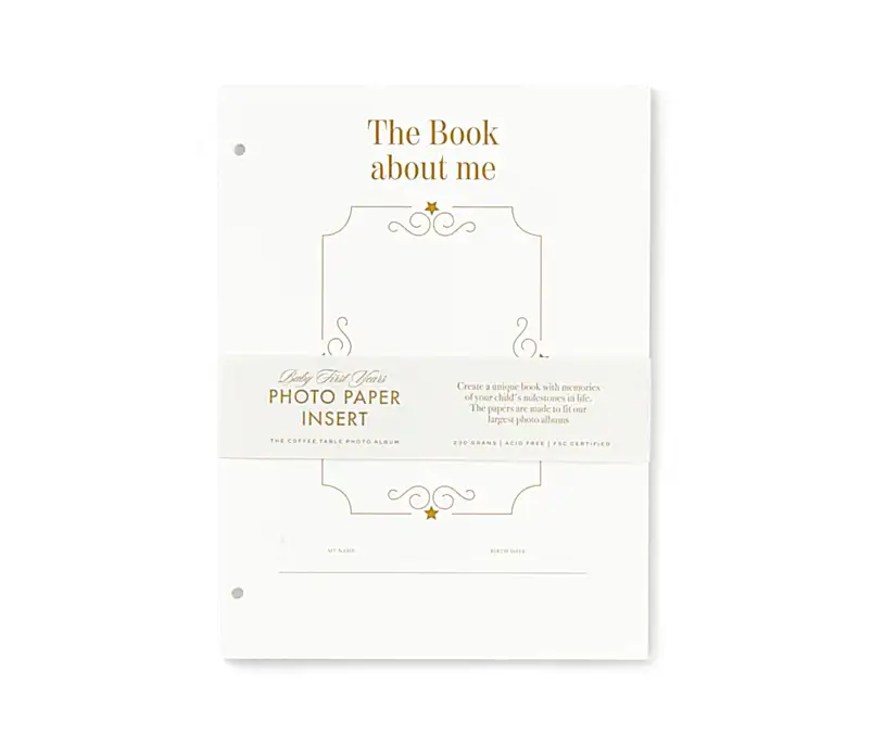 Baby Album Insert Paper -  My First Year