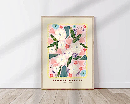 Spring Flower Market Print
